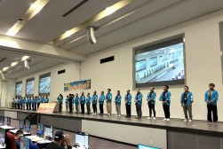 登壇するJU愛知理事一同