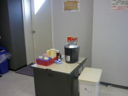 新しく設置されたコーヒーカウンター