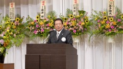 挨拶を行う沼尾幸一ＪＵ埼玉理事長