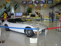 展示されたトヨタ2000ＧＴ