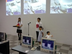 ちびっ子会場長任命式の模様