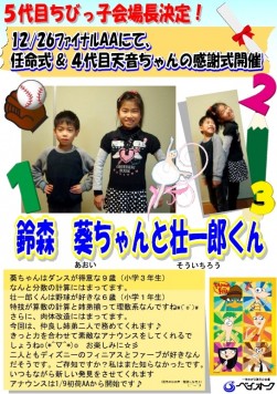 ５代目ちびっ子会場長のプロフィール