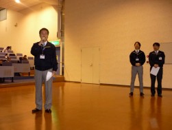 新年の挨拶をする安藤会長兼社長