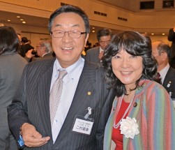 片山さつき参議院議員と懇談するＪＵ中国・四国二村会長（ＪＵ広島理事長）