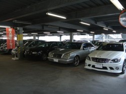 会場に並ぶ人気コーナー「輸入車」