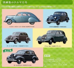 流線型のクルマ達