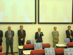 挨拶に立つＪＵ近連協・河村益孝会長