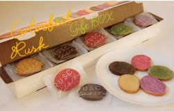 食べて美味しいもらって楽しいラスク「カラフルラスクギフトＢＯＸ」