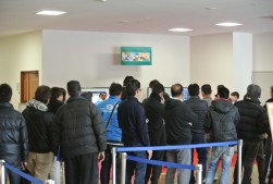 「ボーリングゲーム」イベントで盛り上がる会場