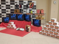 2月末の時点で既に３月２８日の賞品が展示されイベントの準備は万全