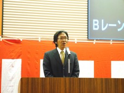 ＪＵ中四国指導環境委員長の塩尻卓士ＪＵ岡山理事長も会員に謝辞を述べた