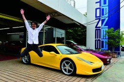 清水草一氏、現在所有のフェラーリ458イタリア
