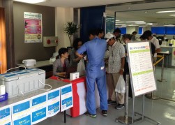 会場内特設ブースで地ビール販売会