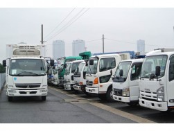 多数の出品車が並ぶ幕張会場