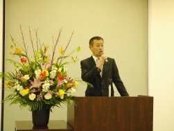 ＪＵ中四国青年部の本田代表幹事が謝辞を述べた