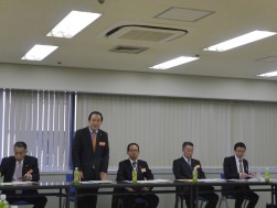 松永会長が目標必達に向け、各府県金融委員長を鼓舞した