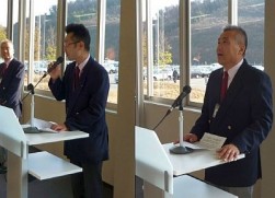 左が永田耕一新会場長、右が青山慶一四国担当役員