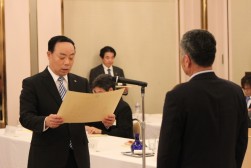 会長表彰の様子