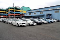 会場に並ぶ良質の輸入車