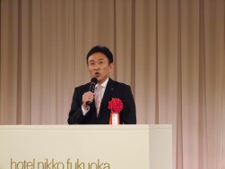 平安（ひらやす）正知・小郡市長による祝辞