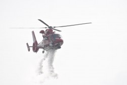 消防ヘリコプター２機も参加