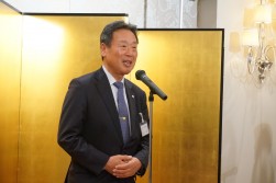 乾杯挨拶は全国オートバイ協同組合連合会吉田純一会長