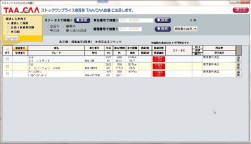 ボタンをクリックで、かんたん出品の候補となる車両リストが表示