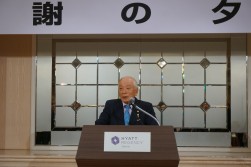 ＪＵＣ発展に多大な功績を残した元坂明前社長の挨拶