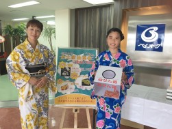 １０代目ちびっ子会場長の中山沙姫さん（写真右）