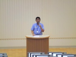 小東会場長が挨拶