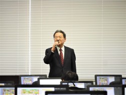 島田社長が会員への謝辞を述べた