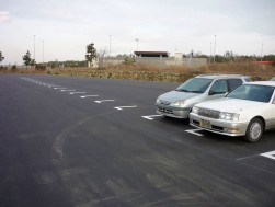 舗装整備された新ヤード