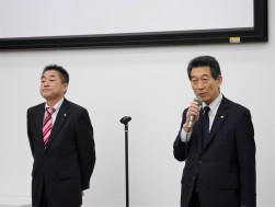 ＪＵ中販連の海津会長が挨拶