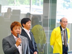 ＪＵ中四国青年部会の請川代表幹事が挨拶