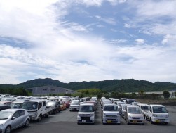 ＪＵ山口の出品車ヤード