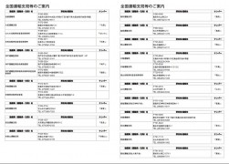 オリジナル手帳には全国運輸支局などの連絡先一覧