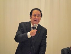 松永会長が挨拶を述べた