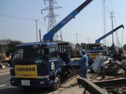 車両が大破した状況の現場も多い
