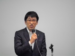 北口社長が会員への謝辞を述べた