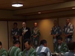前日に前夜祭を挙行、澤田稔JU中販連会長も来訪