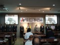 開会式で挨拶する宮崎理事長