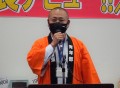 挨拶に立つ東山（とうやま）部会長