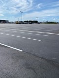 駐車場を整備、約300台分のアスファルトを舗装