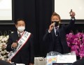 青年部開催恒例の乾杯はJU神奈川豊原部会長の呼びかけで無声で実施