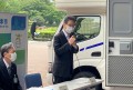 挨拶を行う前葉市長