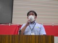 朝倉会場長が感謝の言葉を述べた