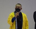 挨拶に立つ大川部会長