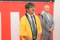 セリ前のセレモニーであいさつを行う中田青年部会長