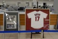 大谷選手のユニフォームを展示した