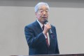 来賓を代表してあいさつを行うＪＵ中販連・松本筆頭副会長（ＪＵ福井）